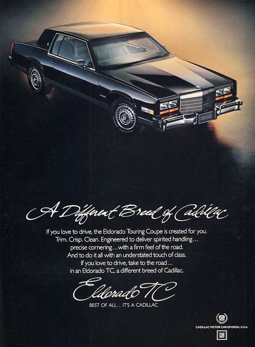1982 Cadillac Auto Advertising